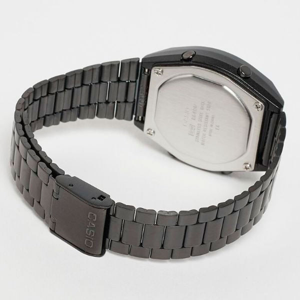 Reloj Casio Vintage B640WBG 1BDF Negro Metalico Glitter Dando la Hora Dando La Hora