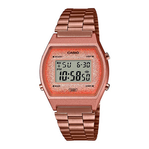 Reloj Casio Vintage B640WCG-5DF Rosado Metálico Glitter