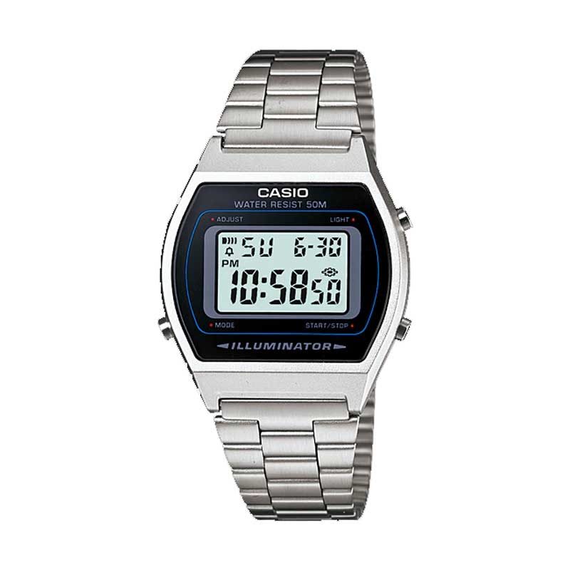 Reloj Vintage Casio B640WD-1AVDF Digital Metálico Azul/Plateado