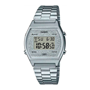 Reloj Casio Vintage B640WDG-7DF Plateado Metálico Glitter -Dando la Hora