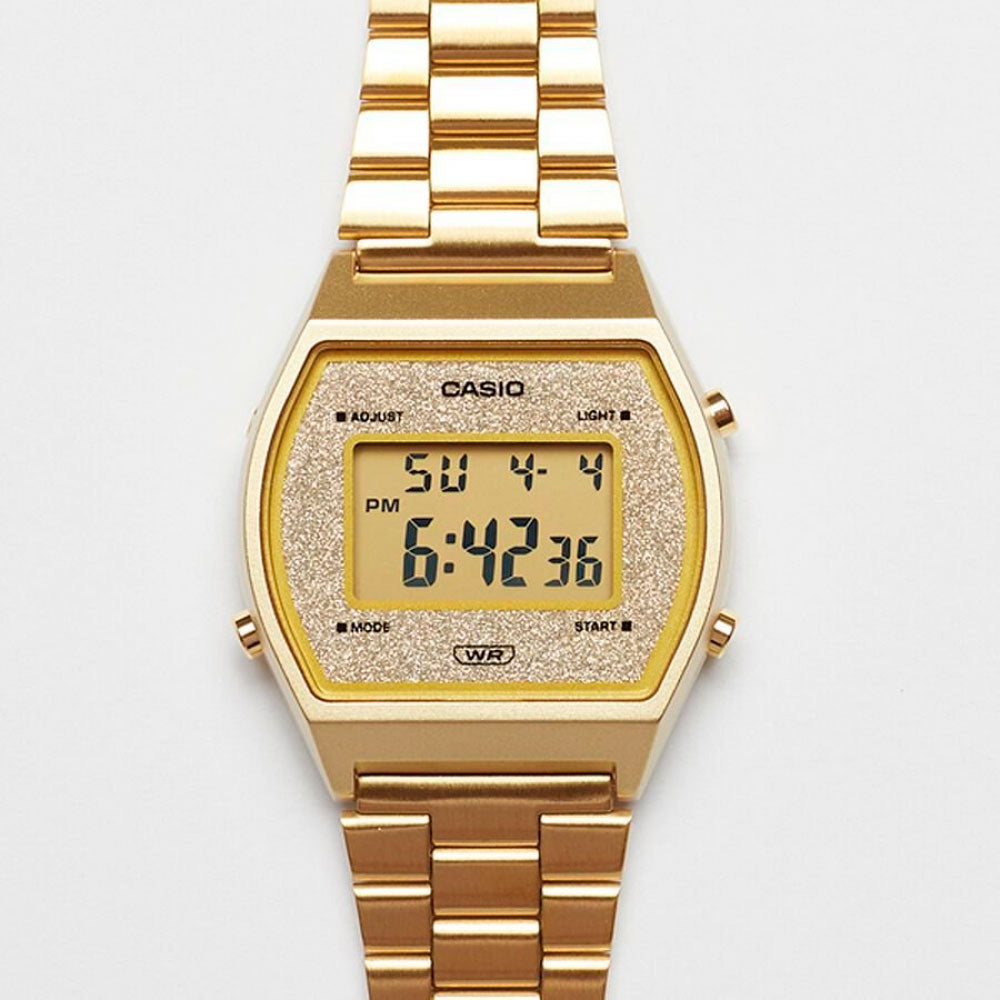 Reloj Casio Vintage B640WGG-9DF Dorado Metálico Glitter -Dando la