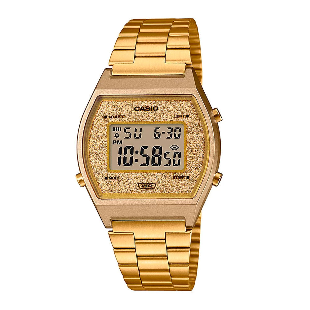Reloj Casio Vintage B640WGG-9DF Dorado Metálico Glitter -Dando la Hora