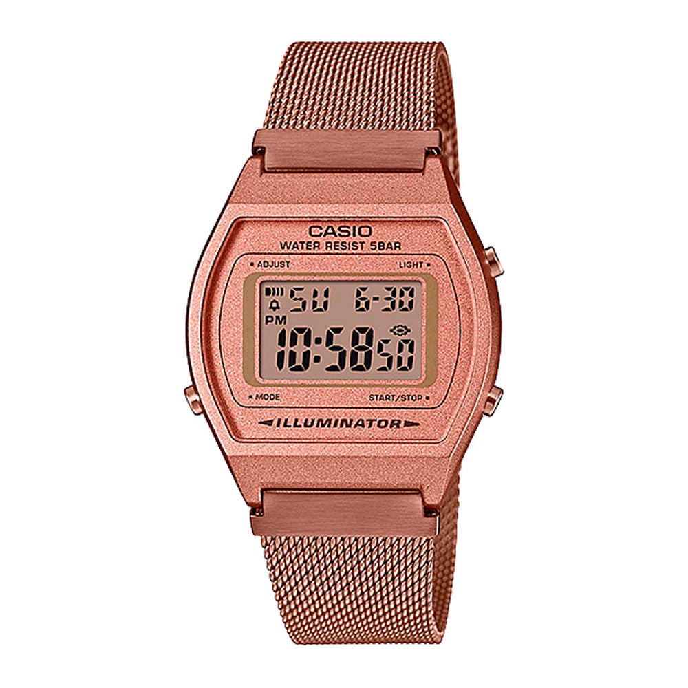 Reloj Casio Vintage B640WMR-5ADF Rosado Metálico - Dando la Hora