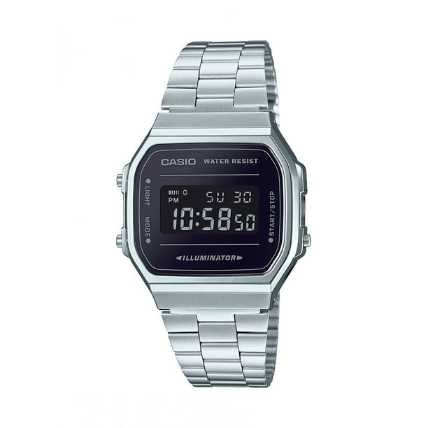 Reloj Vintage Casio A168WEM-1DF Digital Metálico Morado/Negro