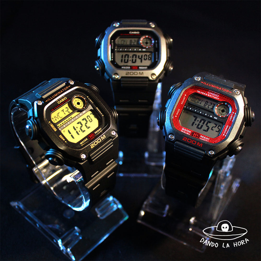 Reloj Casio Vintage DW-291H-1BVDF Pantalla Roja - Dando la Hora
