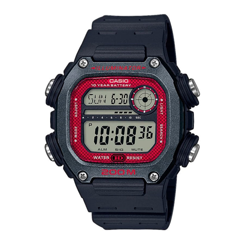 Reloj Casio Vintage DW-291H-1BVDF Pantalla Roja - Dando la Hora