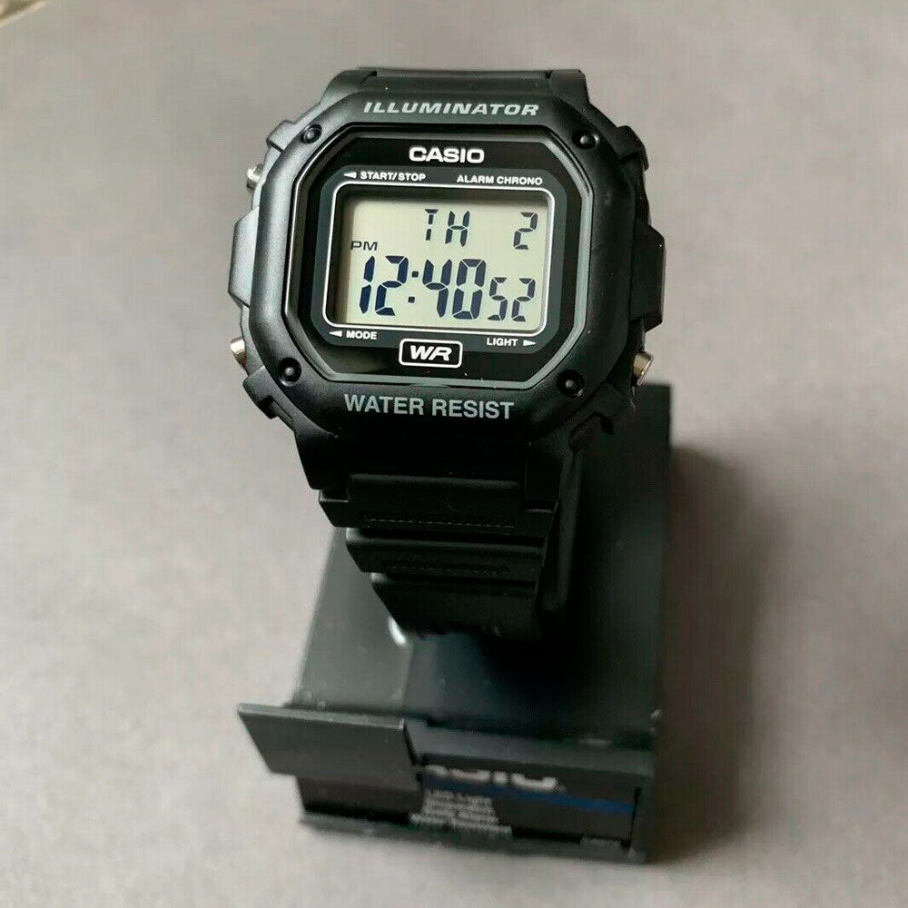 Casio F-108WH-1A Digital Chronograph Watch Resin Band Alarm 7 Year Battery New e