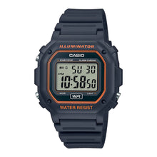 Reloj Casio Vintage F-108WH-8A2CF Gris Líneas Naranjas - Dando la Hora