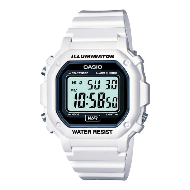 Reloj Casio Vintage F-108WHC-7ACF Blanco - Dando la Hora