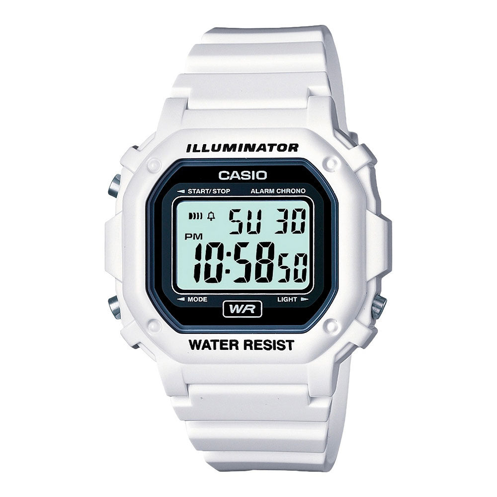 Reloj Casio Vintage F-108WHC-7ACF Blanco - Dando la Hora