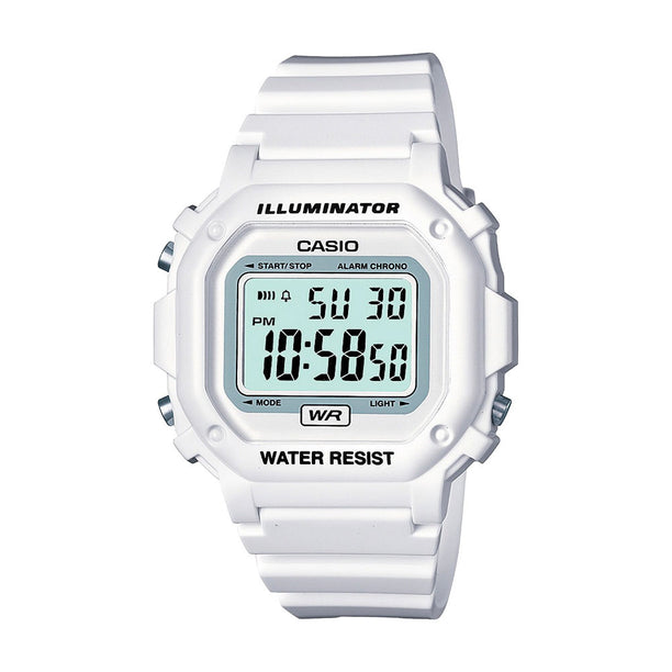 Reloj Casio Vintage F-108WHC-7BCF Blanco - Dando la Hora