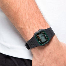 Reloj Casio Vintage F-91W-3SDG Clásico Líneas Verde - Dando la Hora