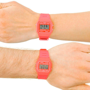 Reloj Casio Vintage F-91WC-4AEF Fucsia Digital - Dando la Hora