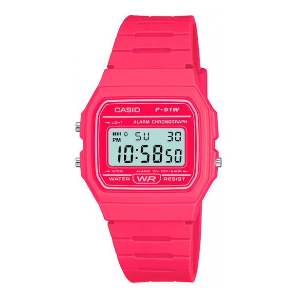 Reloj Casio Vintage F-91WC-4AEF Fucsia Digital - Dando la Hora