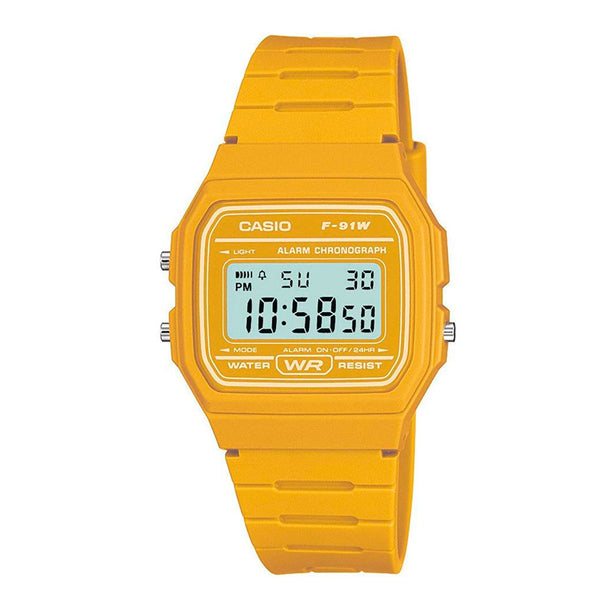 Reloj Casio Vintage F-91WC-9AEF Amarillo Digital - Dando la Hora