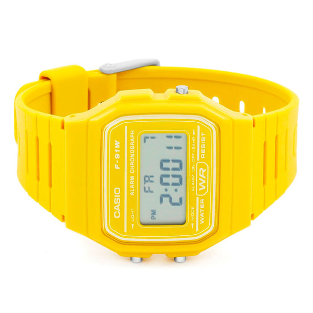 Reloj Casio Vintage F-91WC-9AEF Amarillo Digital - Dando la Hora