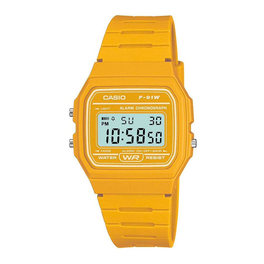 Reloj Casio Vintage F-91WC-9AEF Amarillo Digital - Dando la Hora