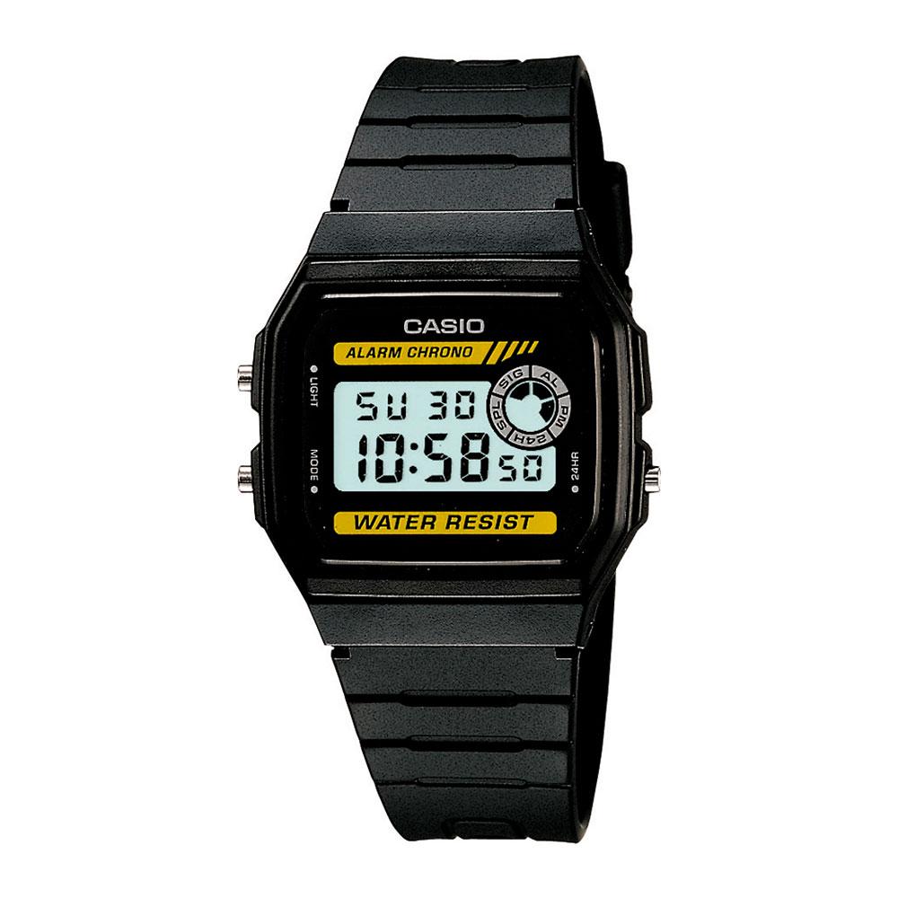 Reloj Casio Vintage F-94WA-9DG Franjas Amarillas