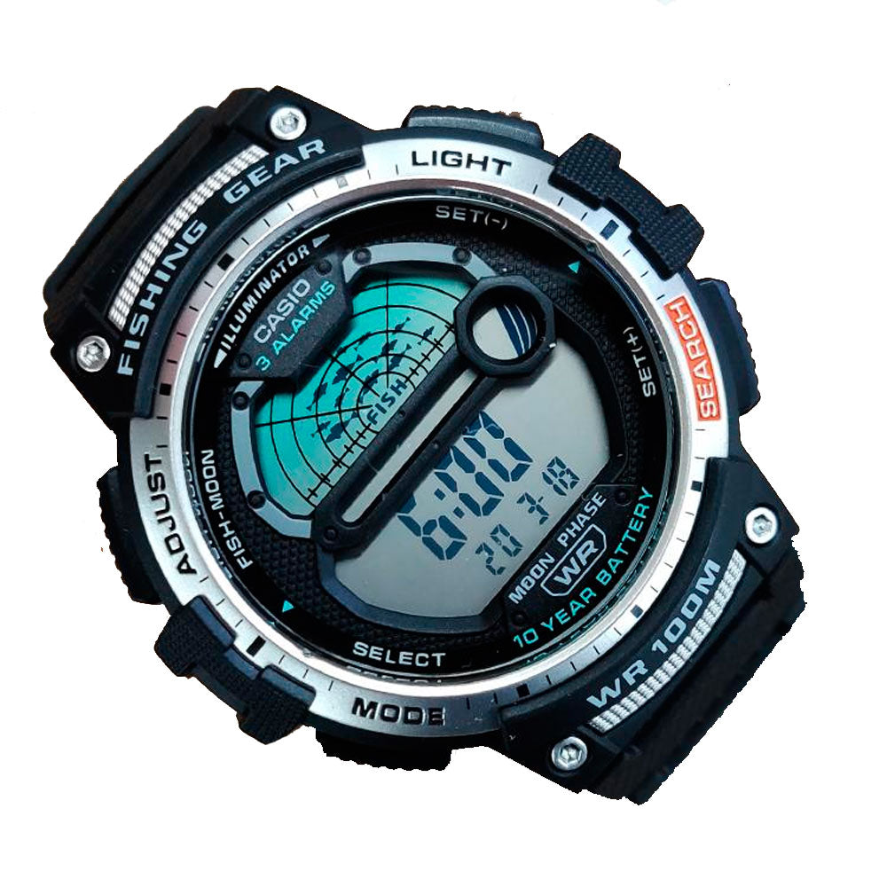 Casio WS-1200H-1AVCF Orologio Uomo Digitale – 100m Batteria 10 Anni Con Gear Da Pesca - 5
