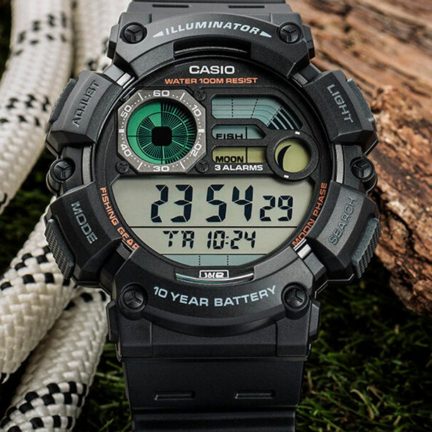 Reloj Casio Vintage Fishing Gear WS-1500H-1AV - Dando la Hora