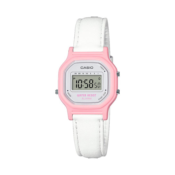 Reloj Casio Vintage LA-11WL-4A Rosado Cuero - Dando la Hora
