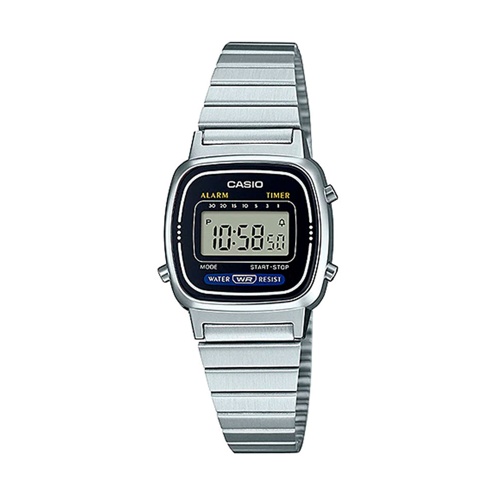 Reloj Casio Vintage LA670WA-1DF Plateado - Dando la Hora - Dando La Hora