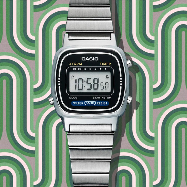 Reloj Casio Vintage LA670WA 1DF Plateado Mini