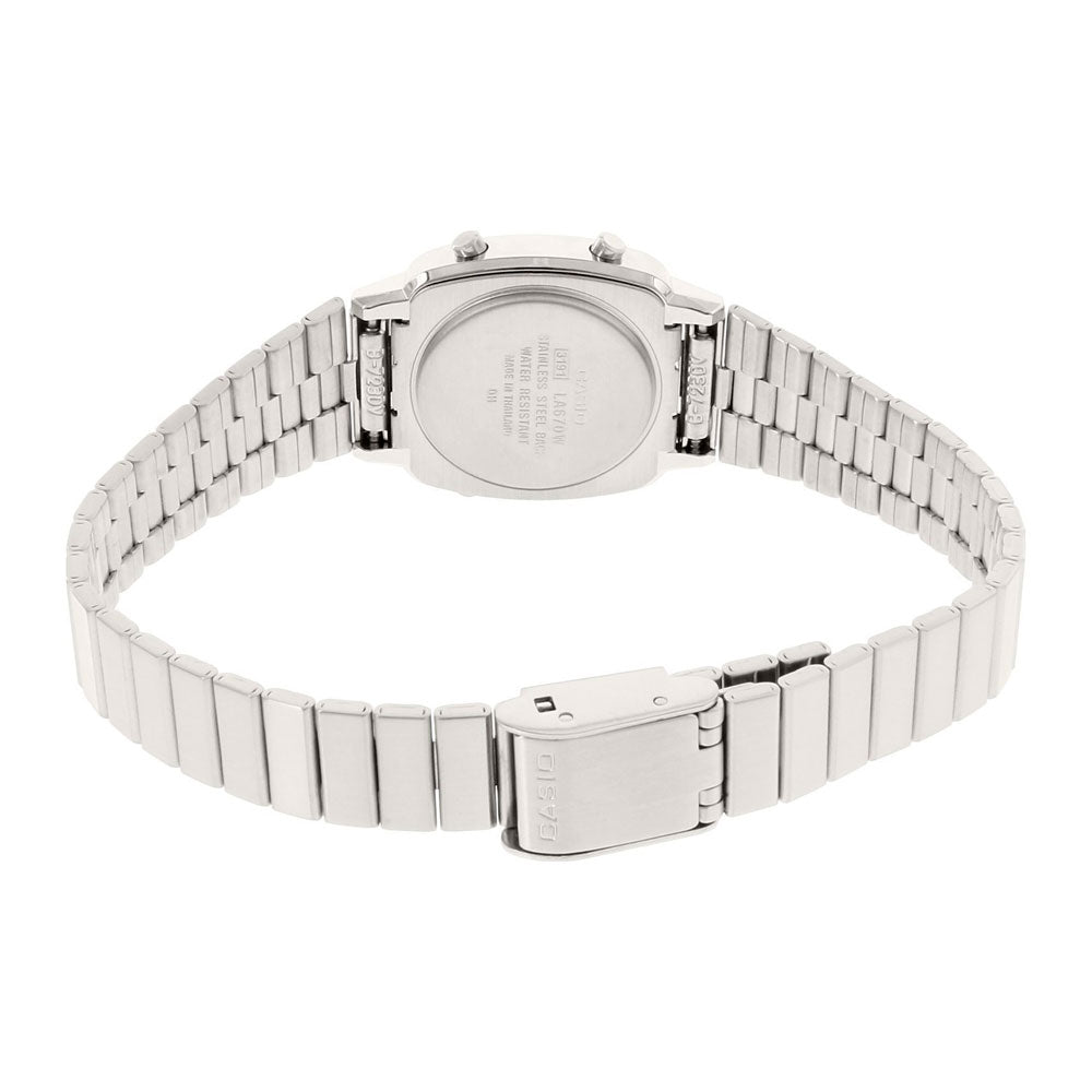Reloj Casio Vintage LA670WA-7DF Plateado - Dando la Hora