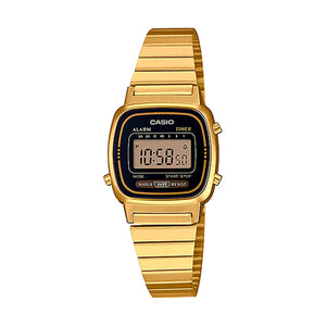 Reloj Casio Vintage LA670WGA-1DF Negro Dorado Mini