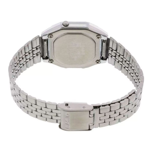 Reloj Casio Vintage LA680WA-4CDF Plateado Flores Half