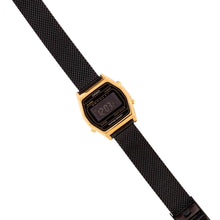 Reloj Casio Vintage LA690WEMB-1BDF DoradoNegro Milanese- Dando la Hora