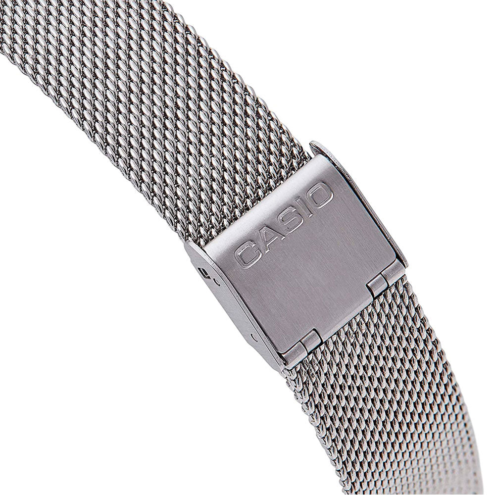 Reloj Casio Vintage MQ-24M-1EDF Plateado Milanese - Dando la Hora