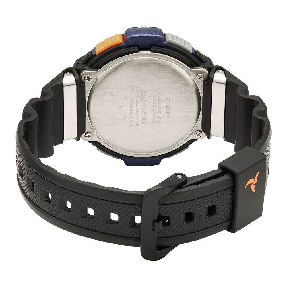 Reloj Casio Vintage Twin Sensor SGW-100-2BCF Negro - Dando la Hora