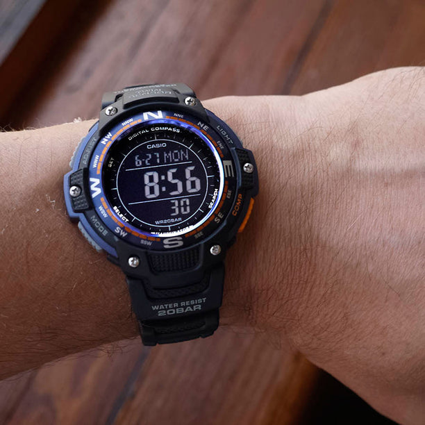 Reloj Casio Vintage Twin Sensor SGW-100-2BCF Negro - Dando la Hora