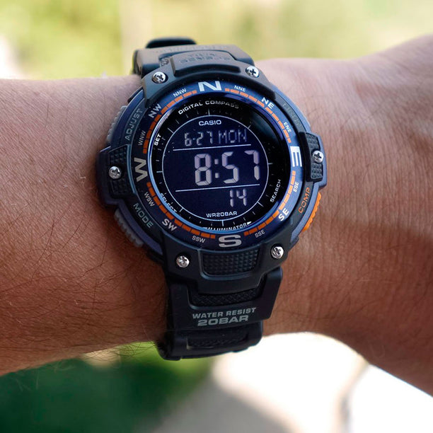 Reloj Casio Vintage Twin Sensor SGW-100-2BCF Negro - Dando la Hora