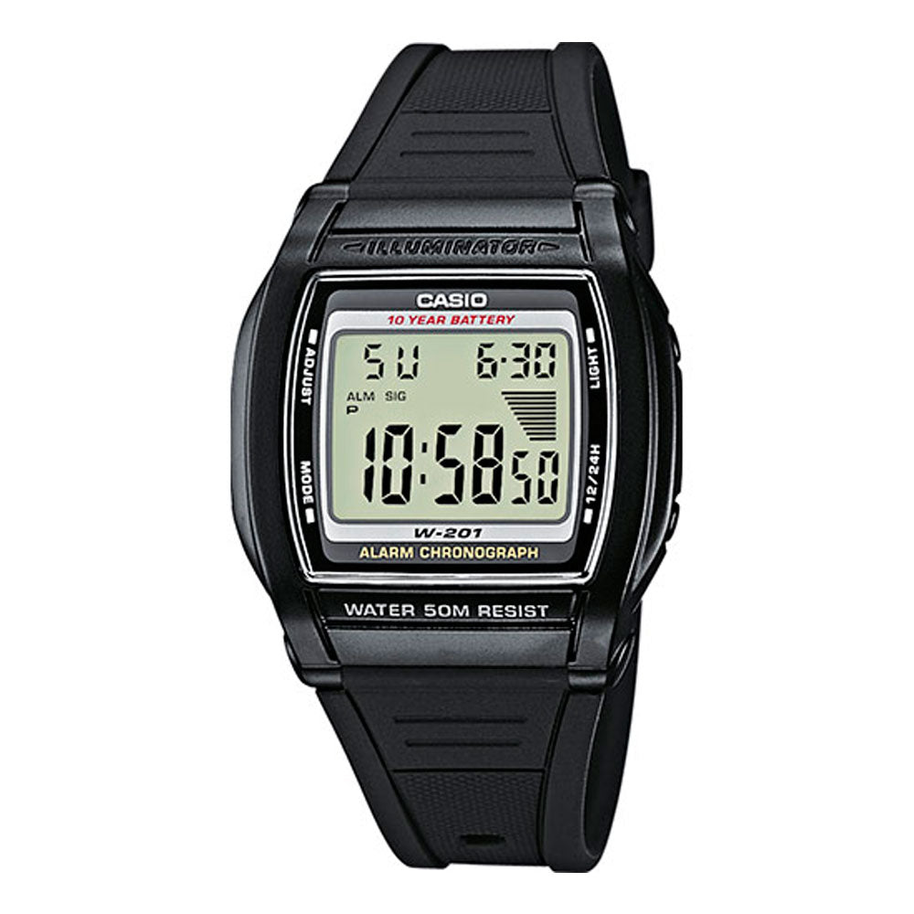 Reloj Casio Vintage W-201-1AVCR Negro [EXCLUSIVO] - Dando la Hora