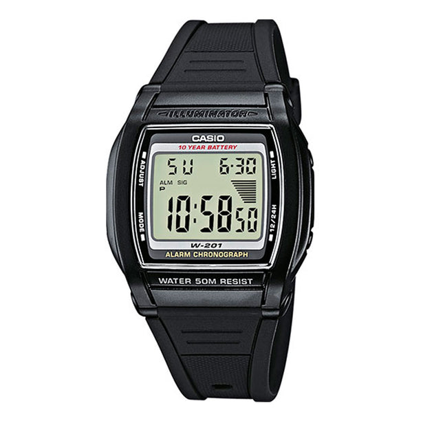 Reloj Casio Vintage W-201-1AVCR Negro [EXCLUSIVO] - Dando la Hora