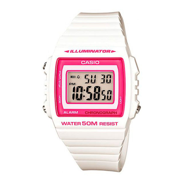 Reloj Casio Vintage W-215H-7A2VDF Blanco / Rosado