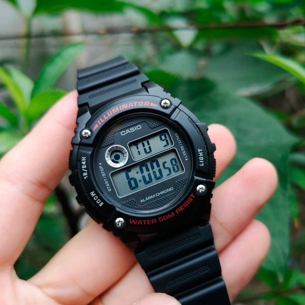 Reloj Casio Vintage W-216H-1AVDF Alarm Chrono Negro  - Dando la Hora
