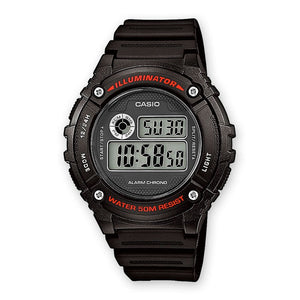 Reloj Casio Vintage W-216H-1AVDF Alarm Chrono Negro  - Dando la Hora
