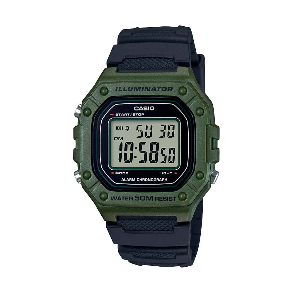 Reloj Casio Vintage W-218H-3AVDF Caja Verde