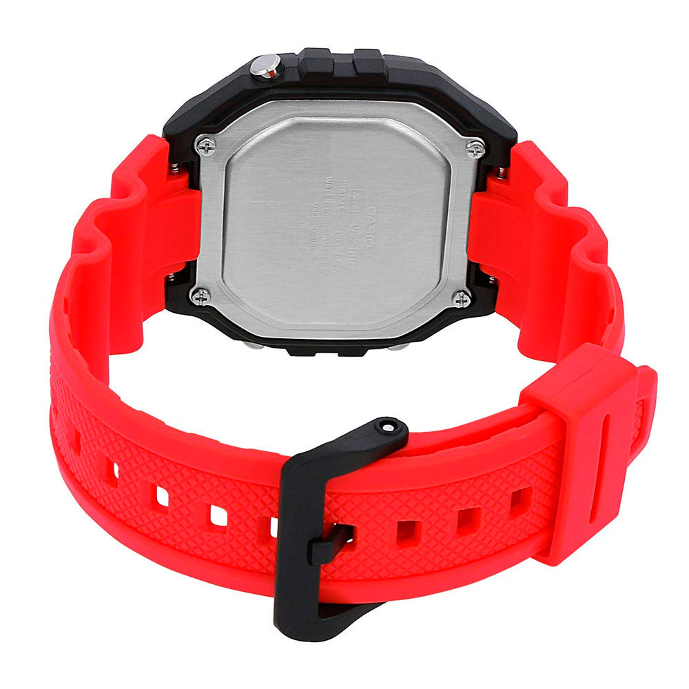 Reloj Casio Vintage W-218H-4BVDF Correa Roja