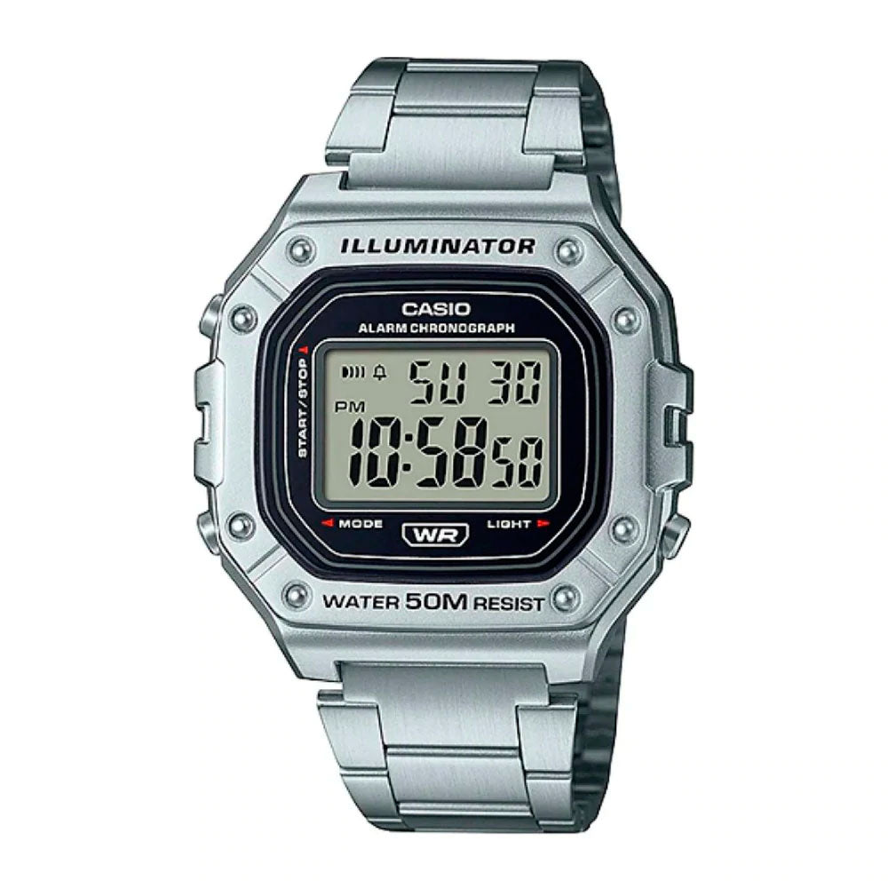 Reloj Casio Vintage W-218HD-1AVDF Correa Metálica - Dando la Hora