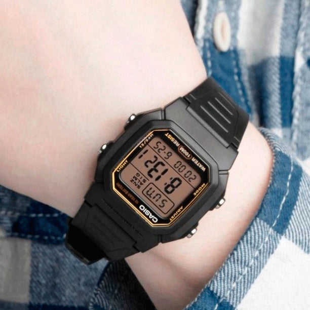 Reloj Casio Vintage W-800HG-9AVDF Líneas Amarillas