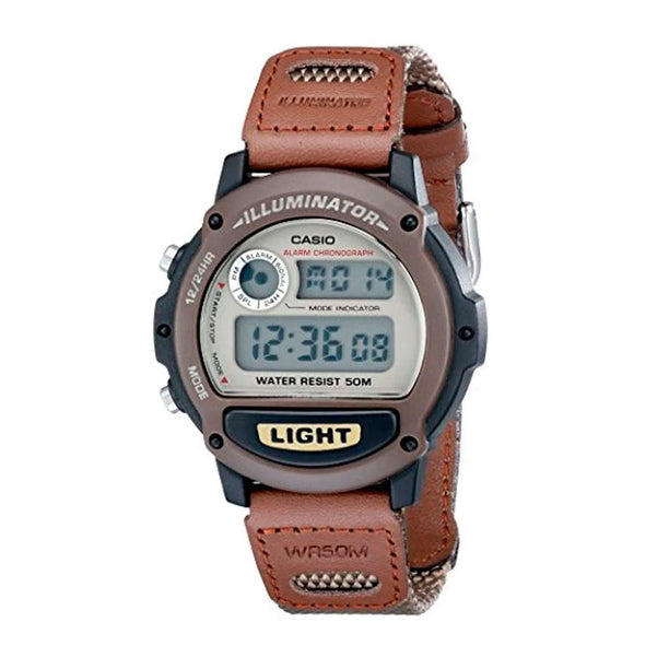 Reloj Casio Vintage W89HB-5AV Correa Nailon/Cuero - Dando la Hora