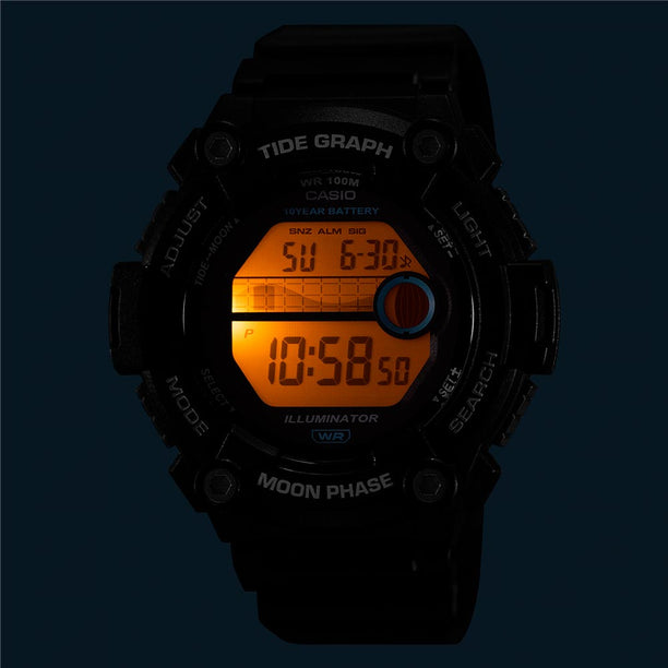 Reloj Casio Vintage WS-1300H-1AVDF Tide Graph Moonphase  Dando la Hora