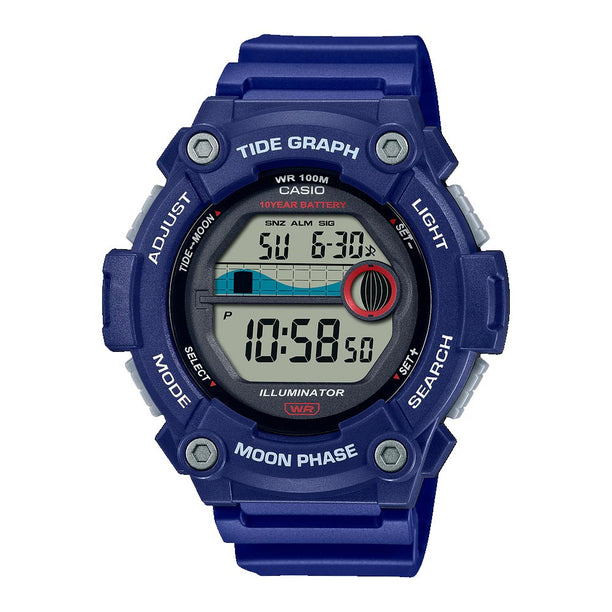 Reloj Casio Vintage WS-1300H-2AVDF Tide Graph Moonphase  Dando la Hora