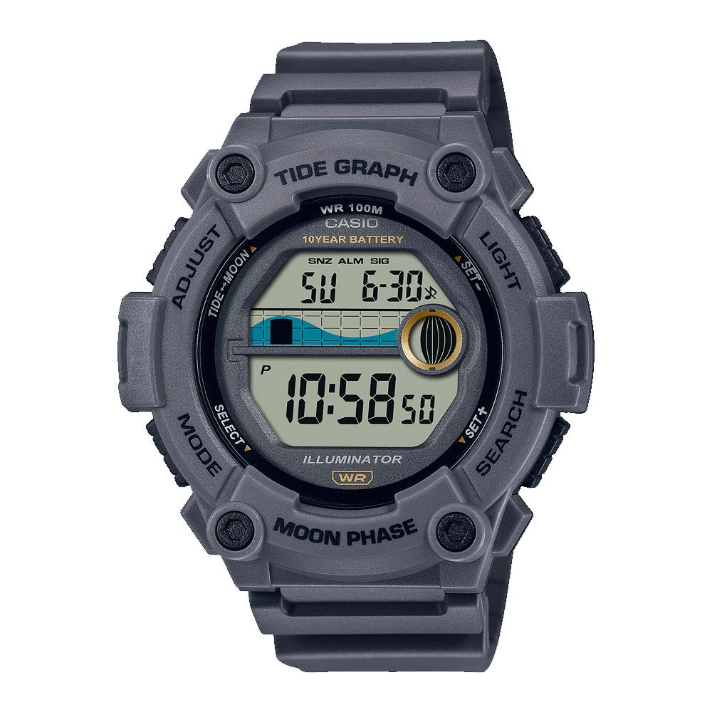 Reloj Casio Vintage WS-1300H-8AVDF Tide Graph Moonphase  Dando la Hora
