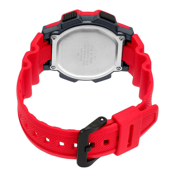 Reloj Vintage Casio World Time AE1000WH-4AVDF Digital Resina Rojo