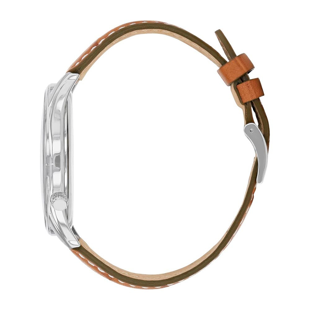 Reloj Citizen Dual Time AO3030-08E Quartz Cuero 44mm - Dando la Hora